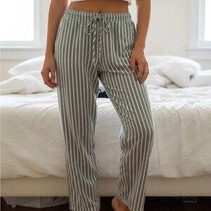 Happily Grey Striped Lounge /Pajama Pants